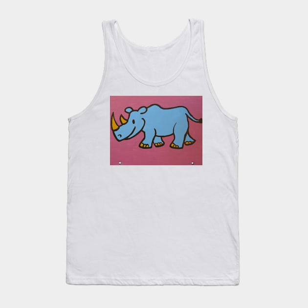 Rhino T-Shirt Tank Top by T-shirt_best_